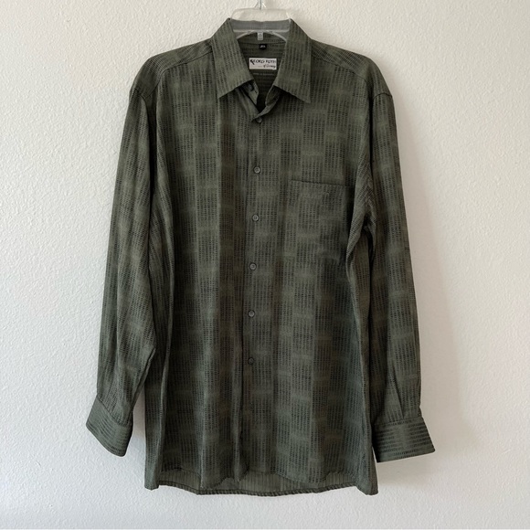 Georg Roth Green Button-Up Collared Top - Picture 6 of 7